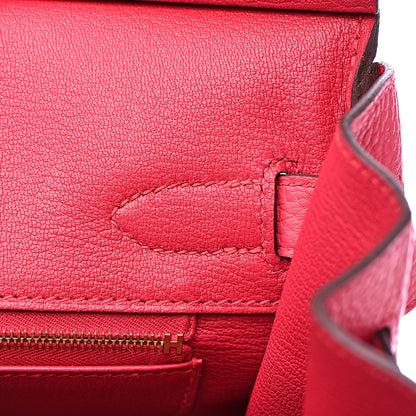 Hermes Taurillon Clemence Birkin 30 Rose Extreme 13 of 29