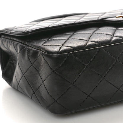 Chanel Lambskin Quilted Medium Rectangular Kelly Flap Bag Black 9 of 11