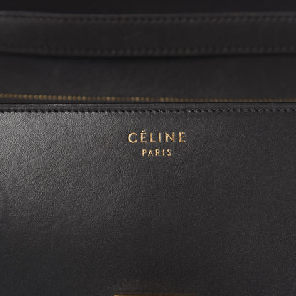 Celine Smooth Calfskin Medium Classic Box Flap Bag Anthracite 10 of 18