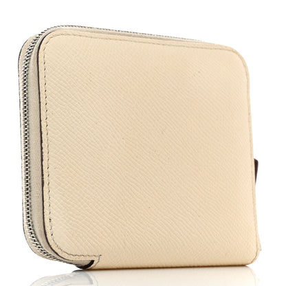 Hermes Epsom Silk'In Compact Wallet Nata 3 of 7