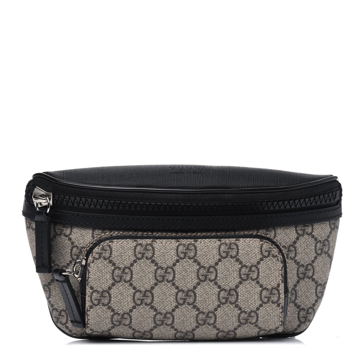 GG Supreme Monogram Belt Bag Black
