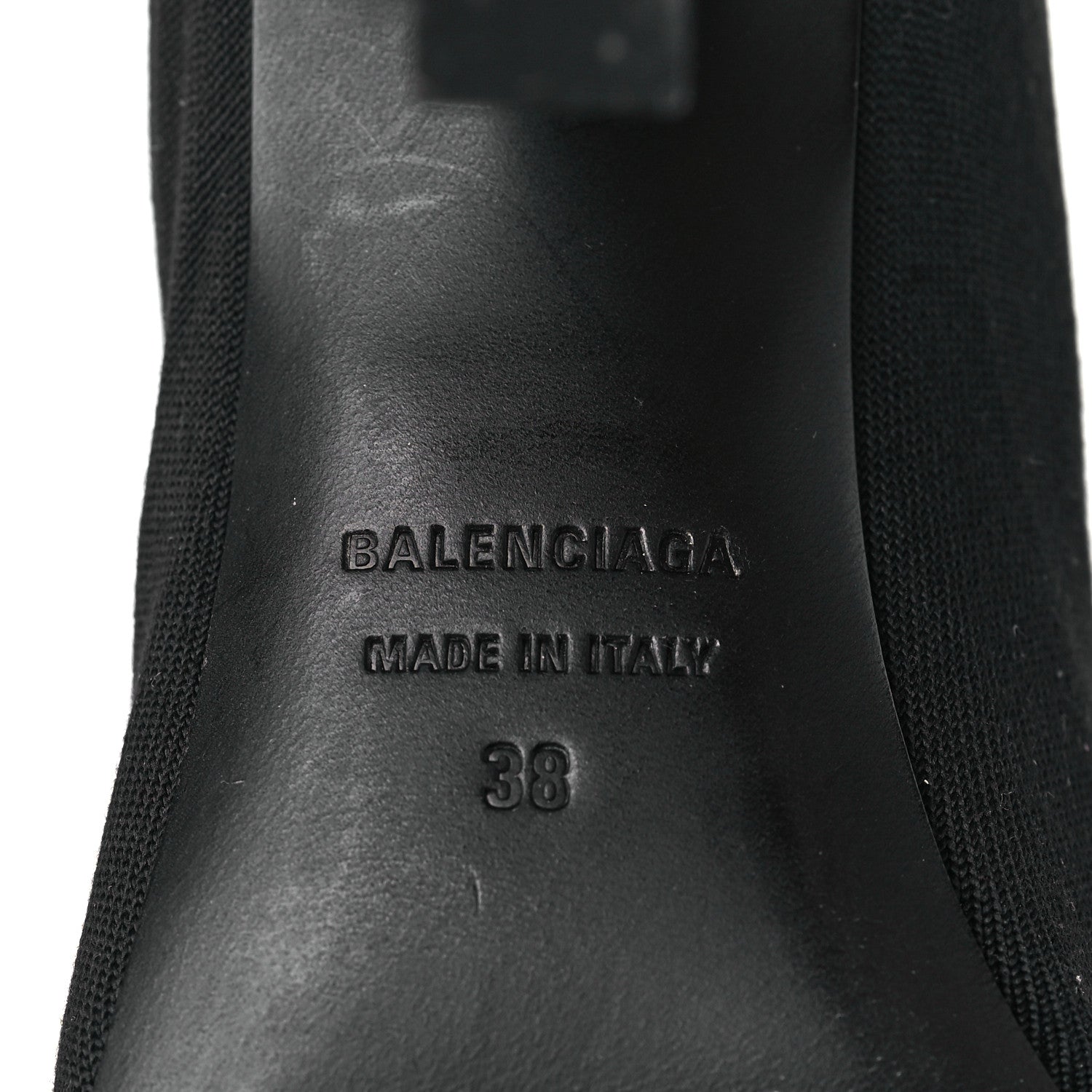 Balenciaga Stretch Tight Fabric Tight 110mm Booties 38 Black 6 of 6