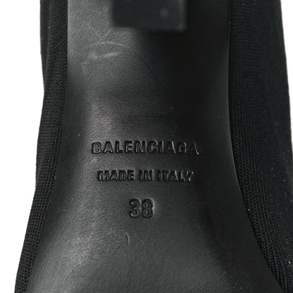 Balenciaga Stretch Tight Fabric Tight 110mm Booties 38 Black 6 of 6
