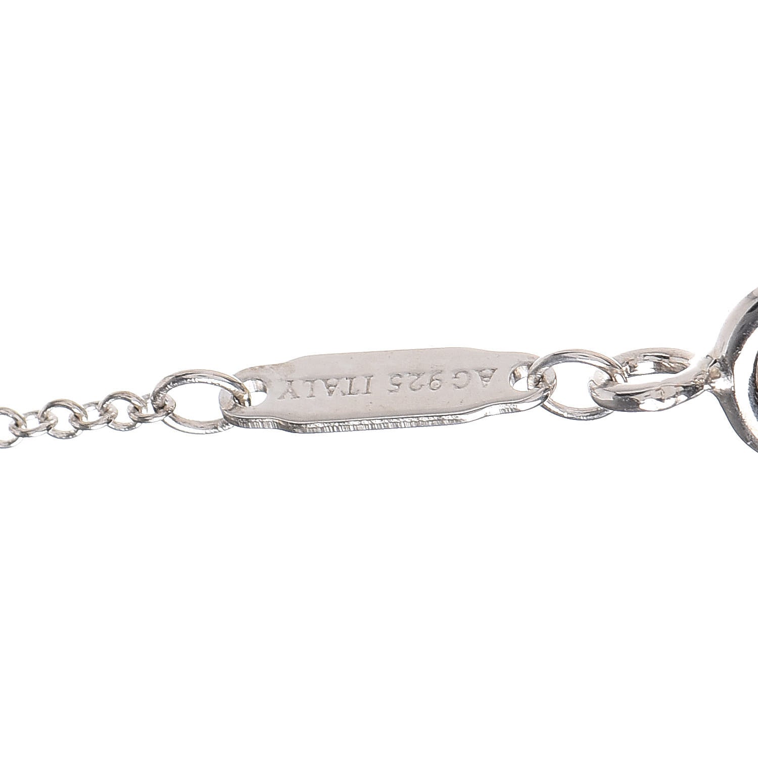 Tiffany Sterling Silver Large T Smile Pendant Necklace 5 of 8