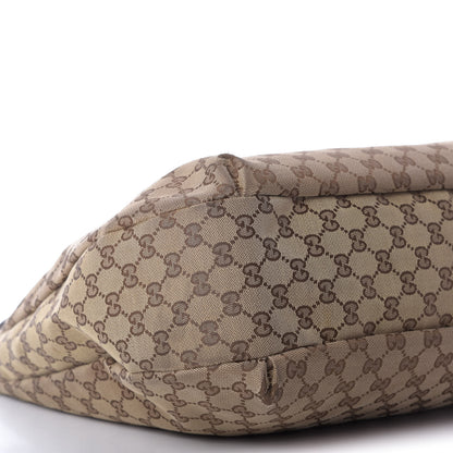 Gucci Monogram Large New Ladies Web Hobo Dark Brown 6 of 9