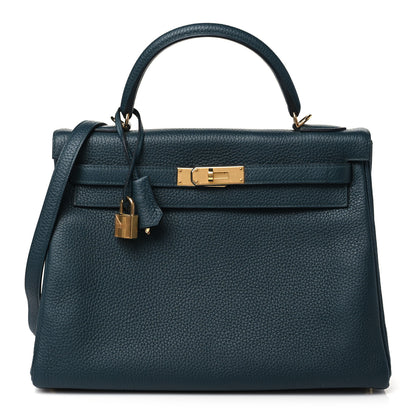 Hermes Togo Kelly Retourne 32 Vert Cypress 1 of 11