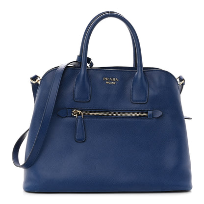 Prada Saffiano Cuir Open Promenade Tote Bluette 1 of 11