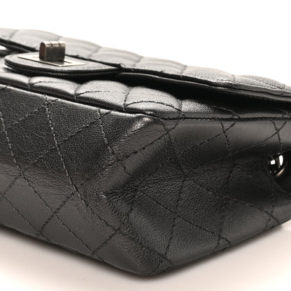 Chanel Metallic Sheepskin Quilted 2.55 Reissue Mini Flap Dark Silver 10 of 10