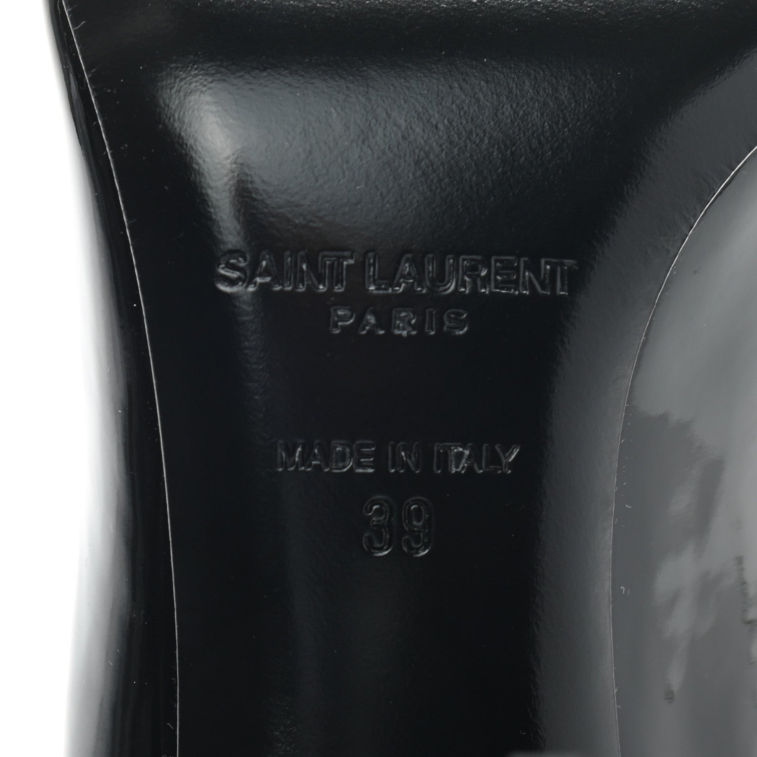 Saint Laurent Patent Opyum 85 Pumps 39 Black 6 of 8