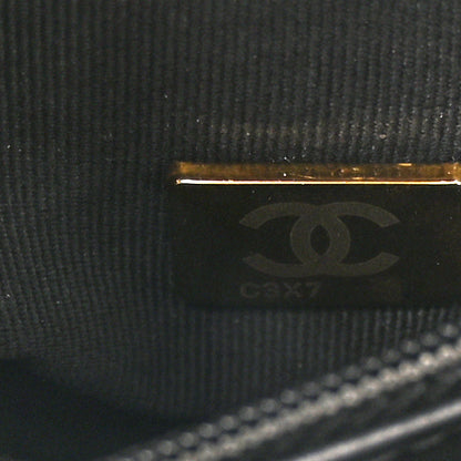 Chanel Shiny Aged Calfskin Quilted Nano Kelly Shopper Black 7 of 10