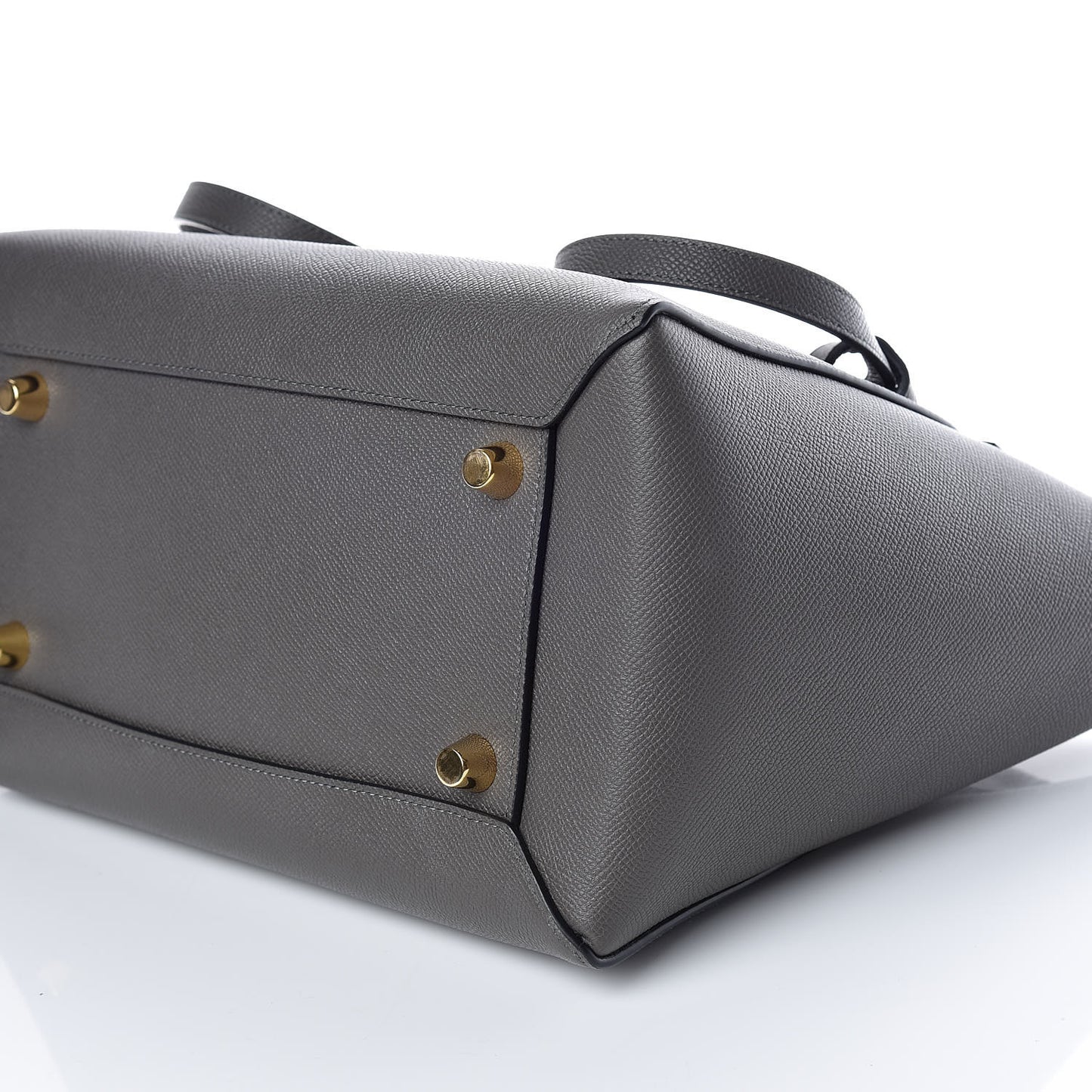Grained Calfskin Mini Belt Bag Grey