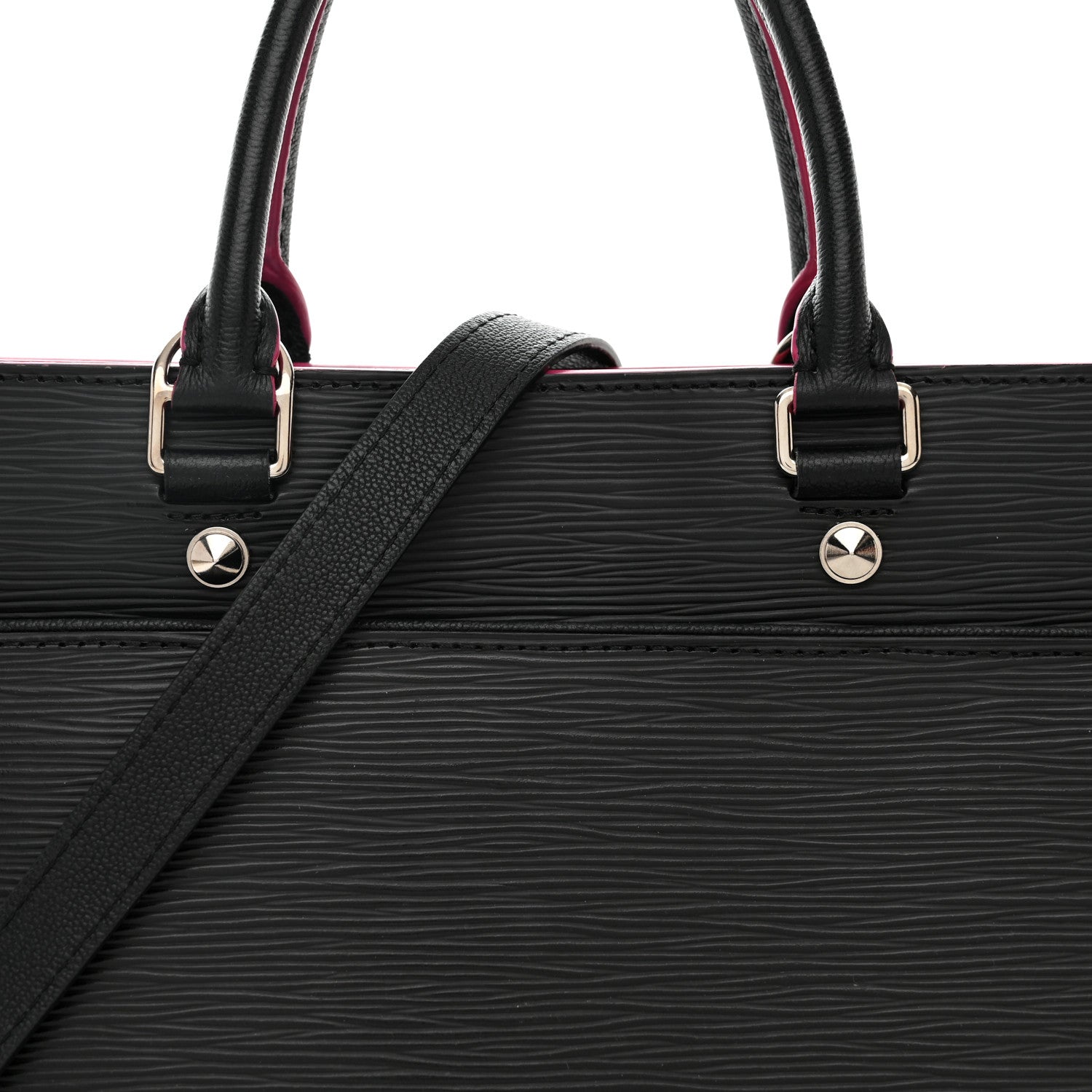 Louis Vuitton Epi Vaneau GM Black Hot Pink 7 of 9