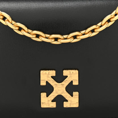 Off-White Calfskin Jitney 0.5 Shoulder Bag Black 7 of 9