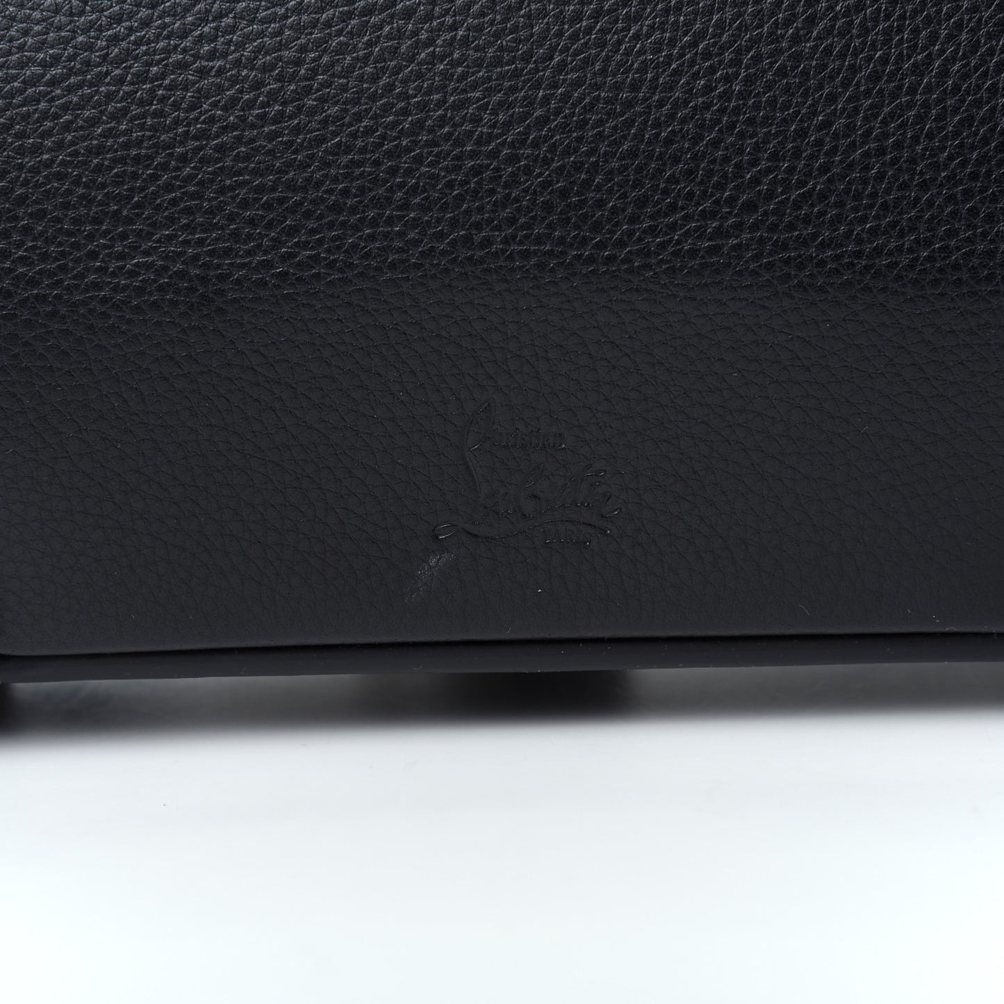 Grained Calfskin Spike Small Eloise Tote Black