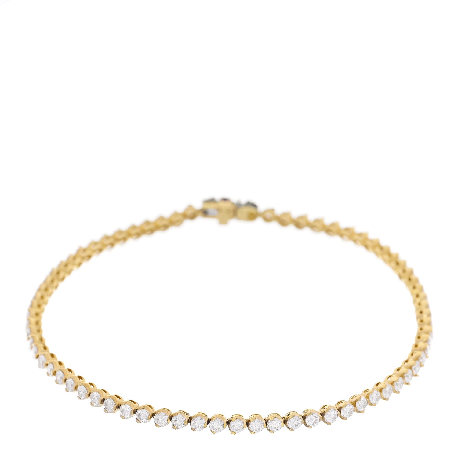 Roberto Coin 18K Yellow Gold Diamond 2.35ctw Tennis Bracelet 1 of 3