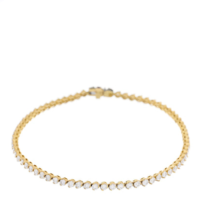 Roberto Coin 18K Yellow Gold Diamond 2.35ctw Tennis Bracelet 1 of 3