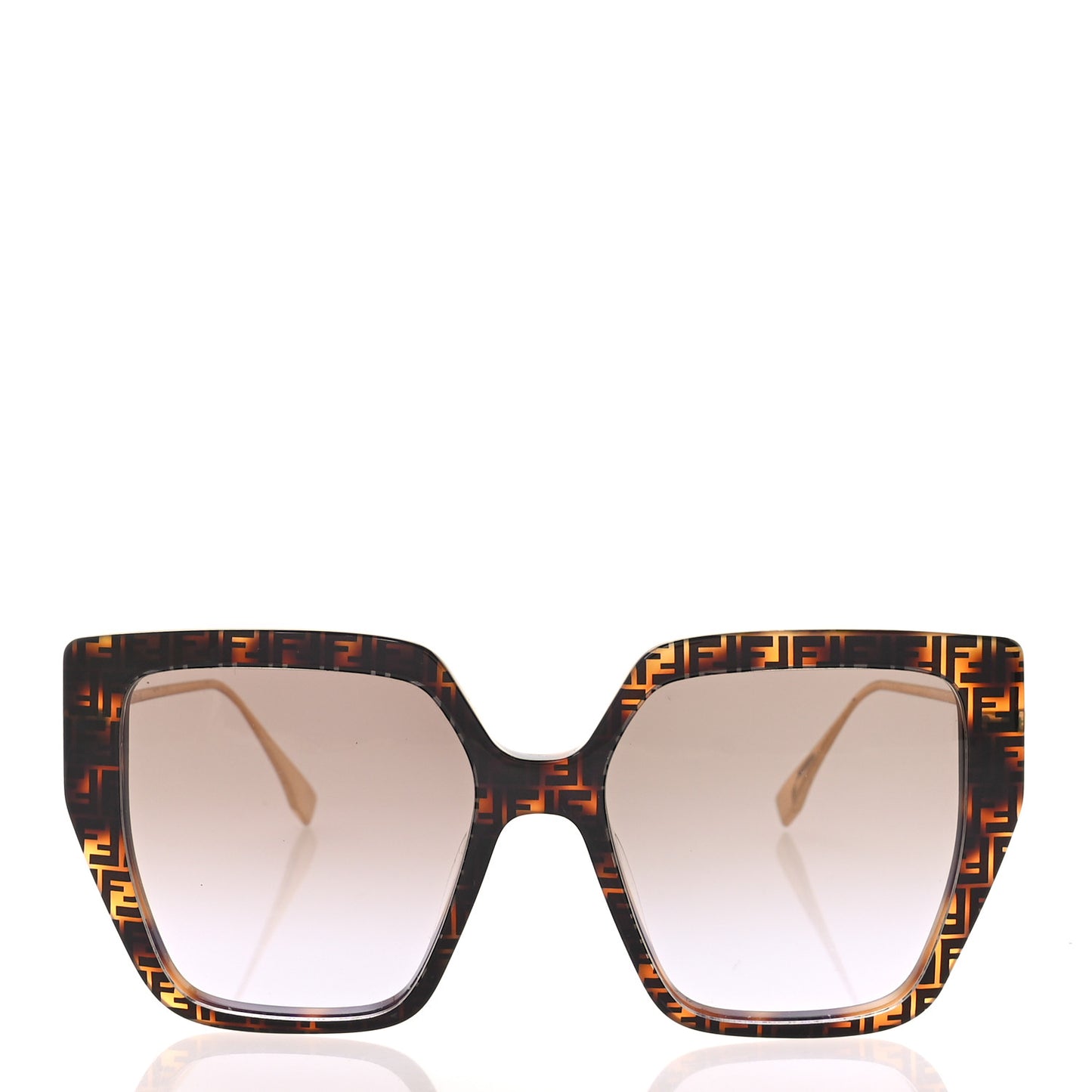 Acetate FF Butterfly Sunglasses FE40012U Havana