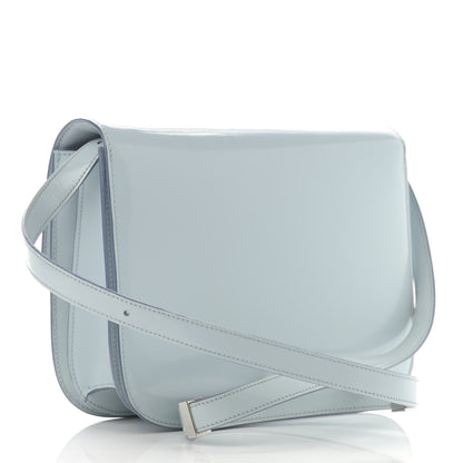 Celine Spazzolato Calfskin Medium Classic Box Flap Bag Glacier 3 of 12