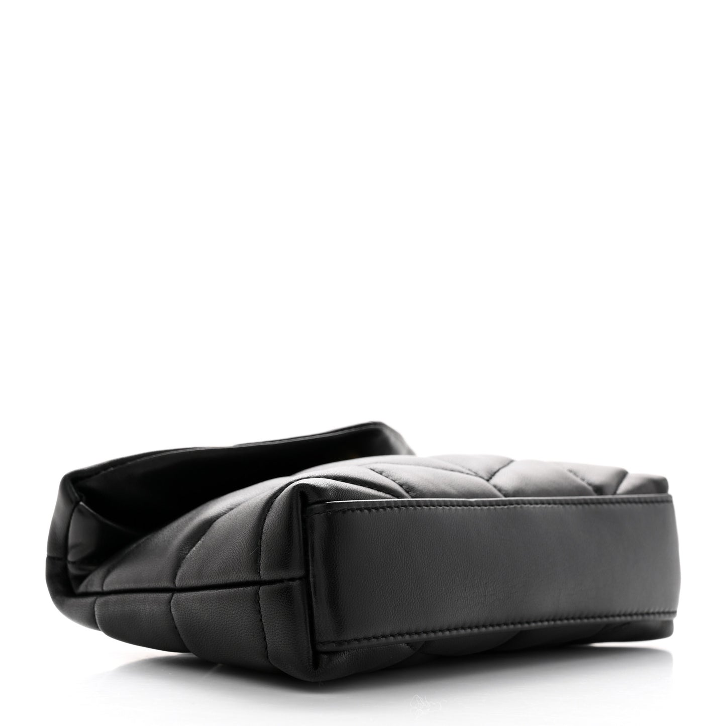 Lambskin Monogram Loulou Puffer Pouch Clutch Black