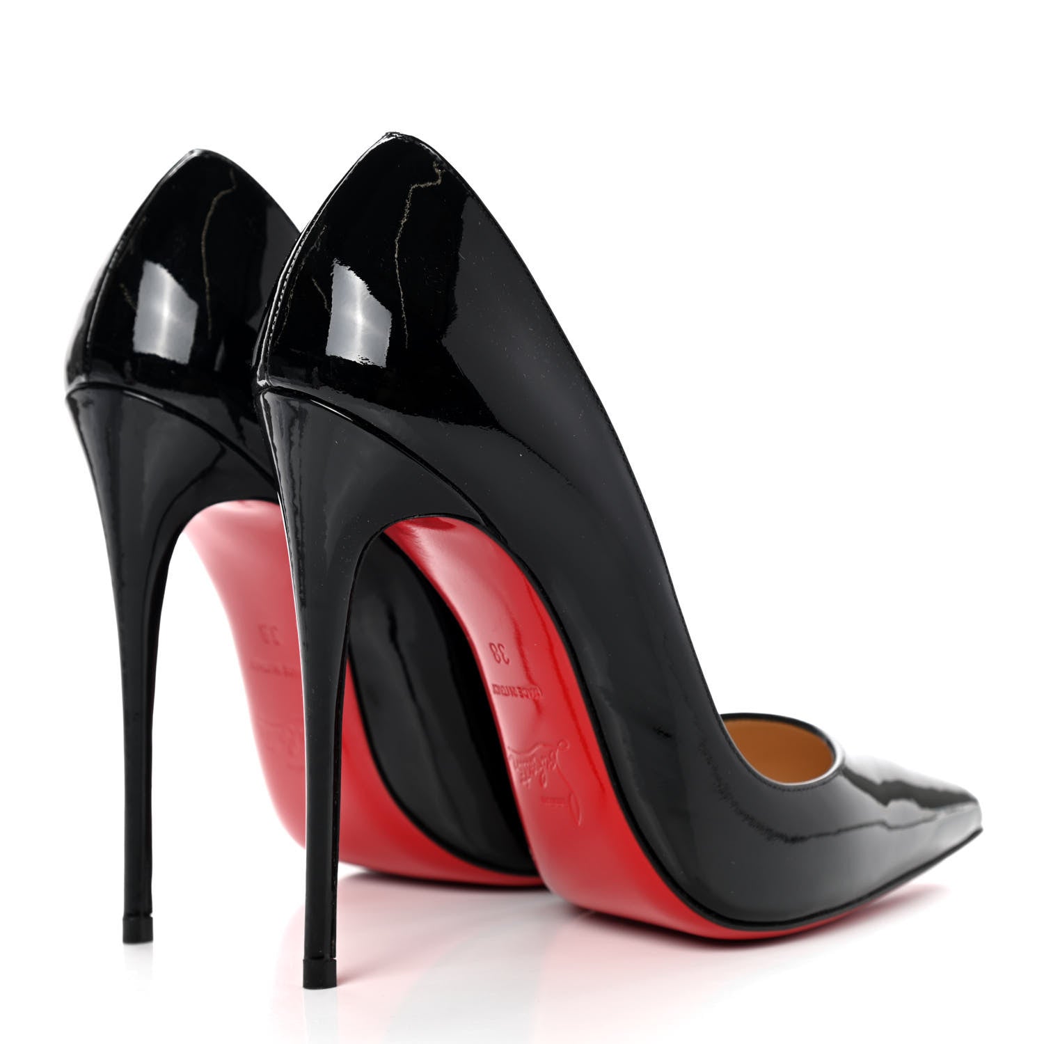 Christian Louboutin Patent So Kate 120 Pumps 38 Black 4 of 9
