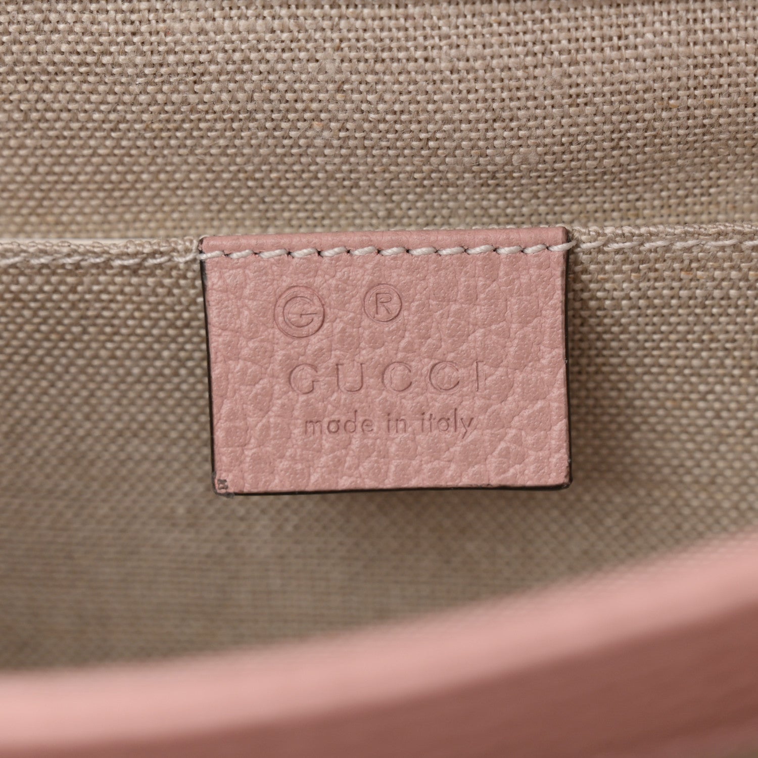 Gucci Dollar Calfskin Small Interlocking G Shoulder Bag Soft Pink 6 of 11