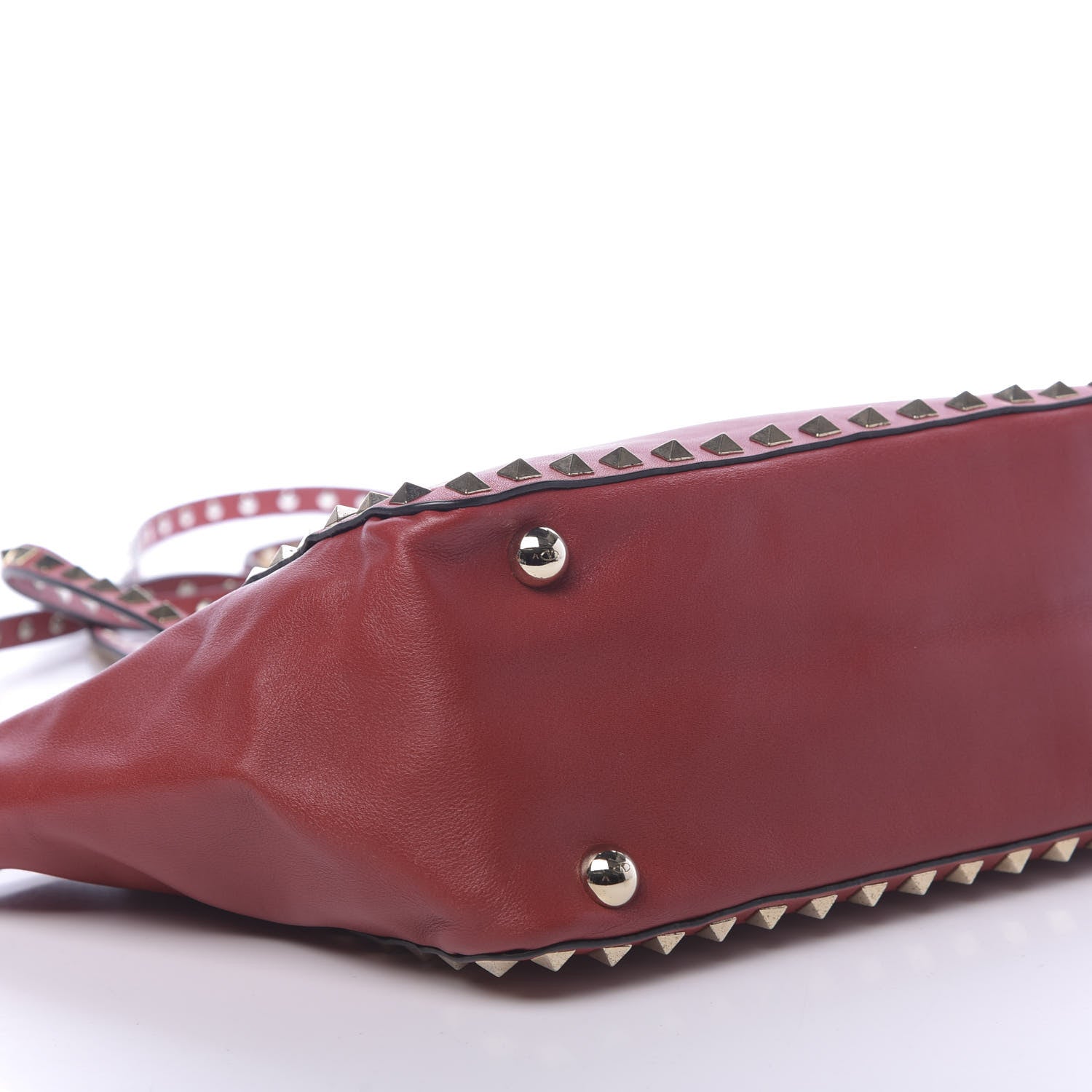 Valentino Garavani Vitello Small Rockstud Tote Rosso Valentino 7 of 14