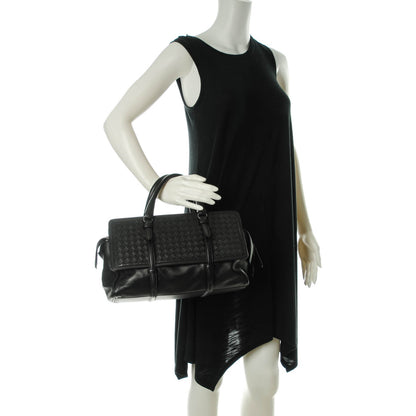 Bottega Veneta Nappa Intrecciato Medium Monaco Satchel Nero Black 2 of 8