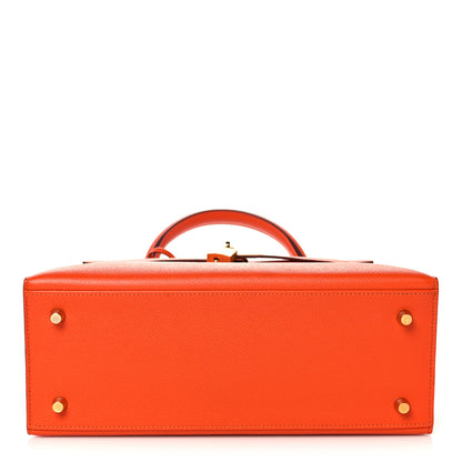 Hermes Epsom Kelly Sellier 28 Orange Poppy 5 of 42