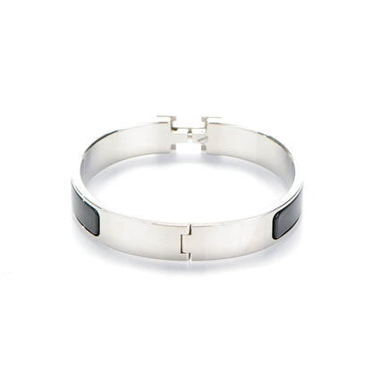 Hermes Enamel Narrow Clic Clac H Bracelet GM Black 3 of 6
