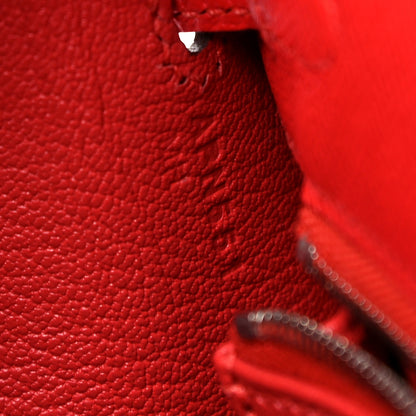 Hermes Epsom Kelly Sellier 25 Rouge Tomate 7 of 14