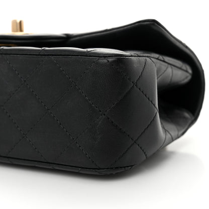 Chanel Lambskin Quilted Metal Mini Top Handle Rectangular Flap Black 10 of 12