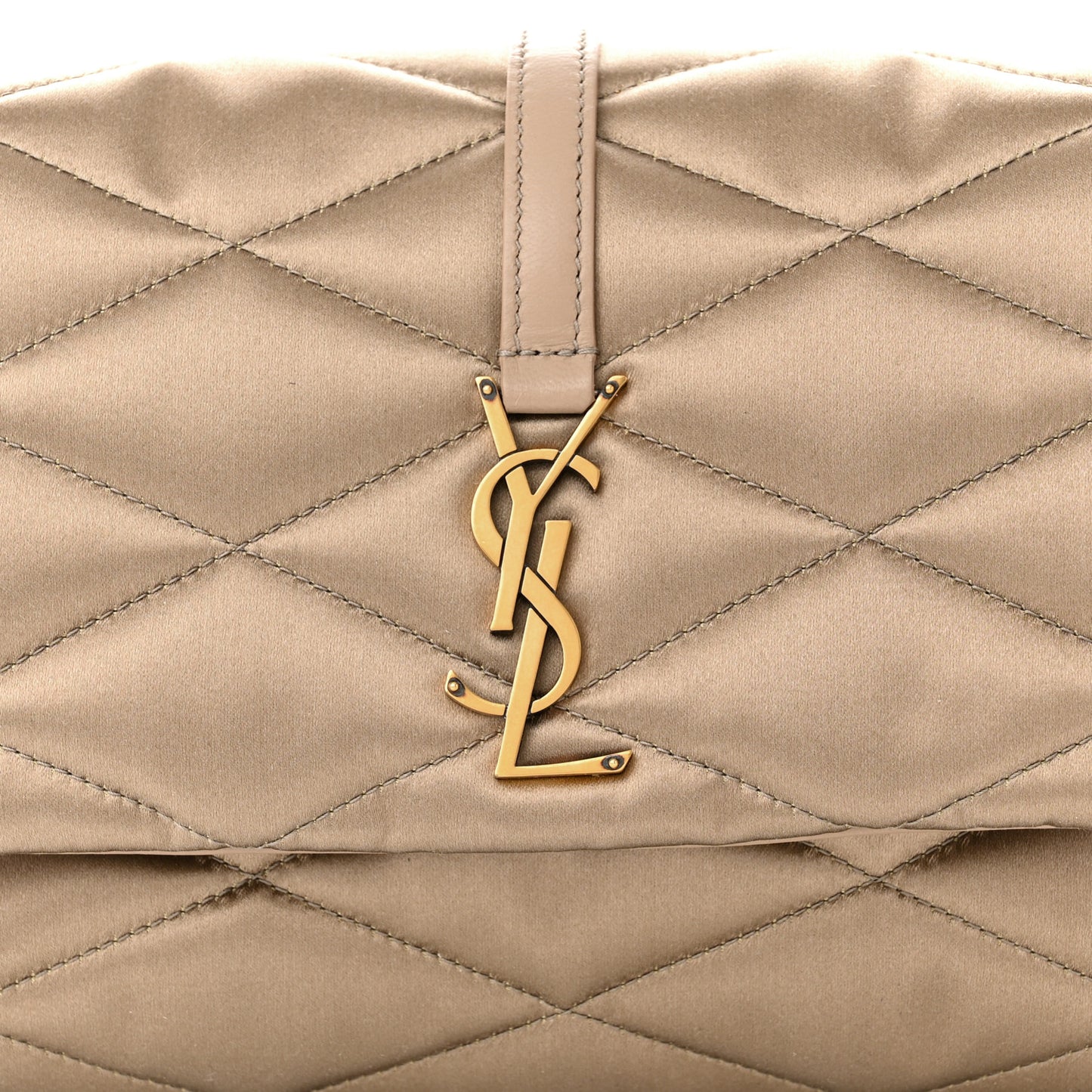 Satin Quilted Le 57 Diamond Shoulder Bag Mouse