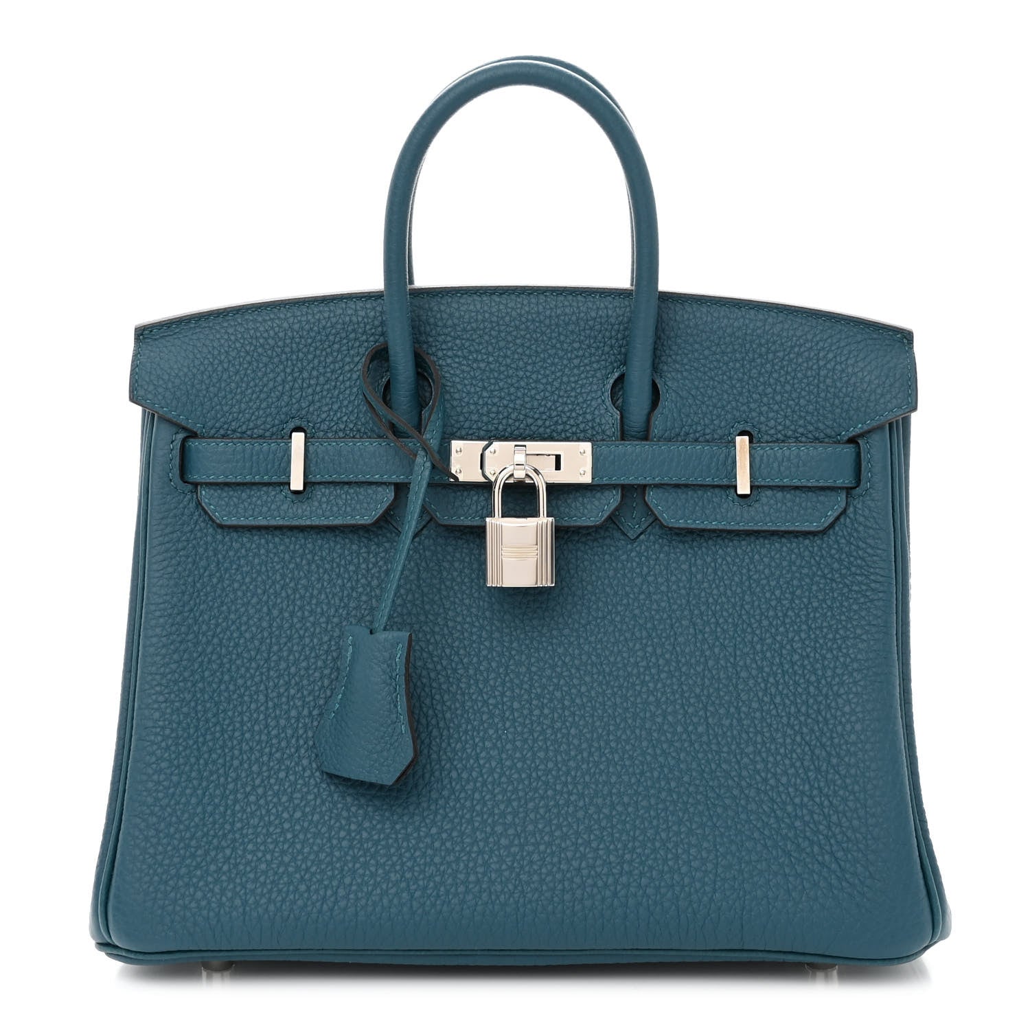 Hermes Togo Verso Birkin 25 Vert Bosphore Bleu Ocean 1 of 10