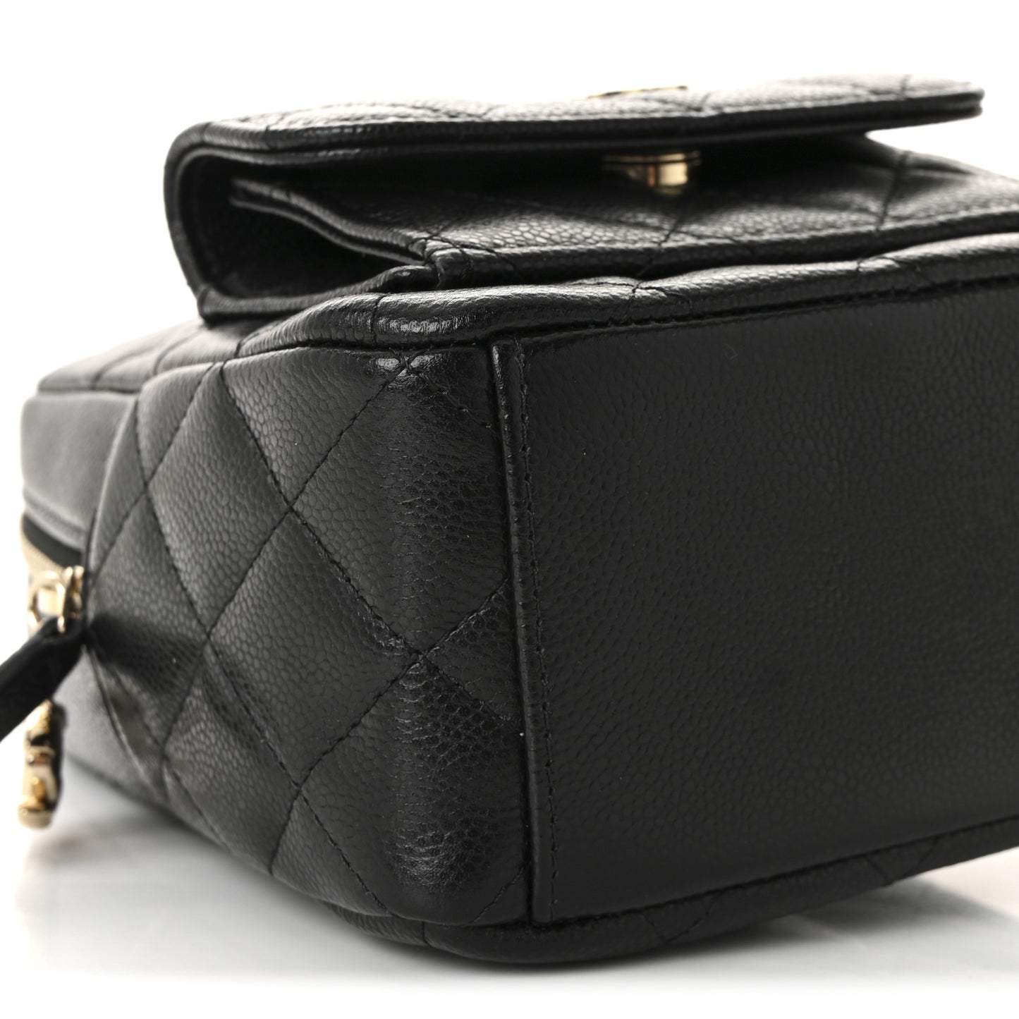 Caviar Quilted CC Mini Classic Backpack Black
