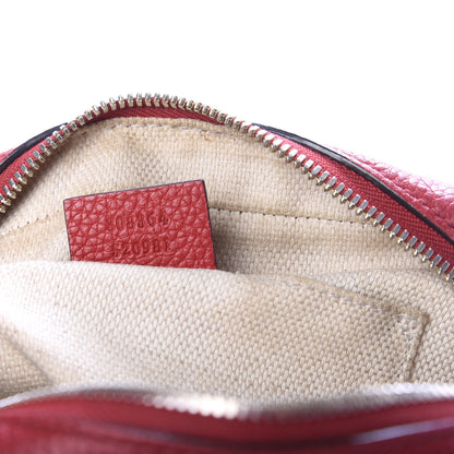 Gucci Pebbled Calfskin Small Soho Disco Bag Tabasco Red 6 of 10