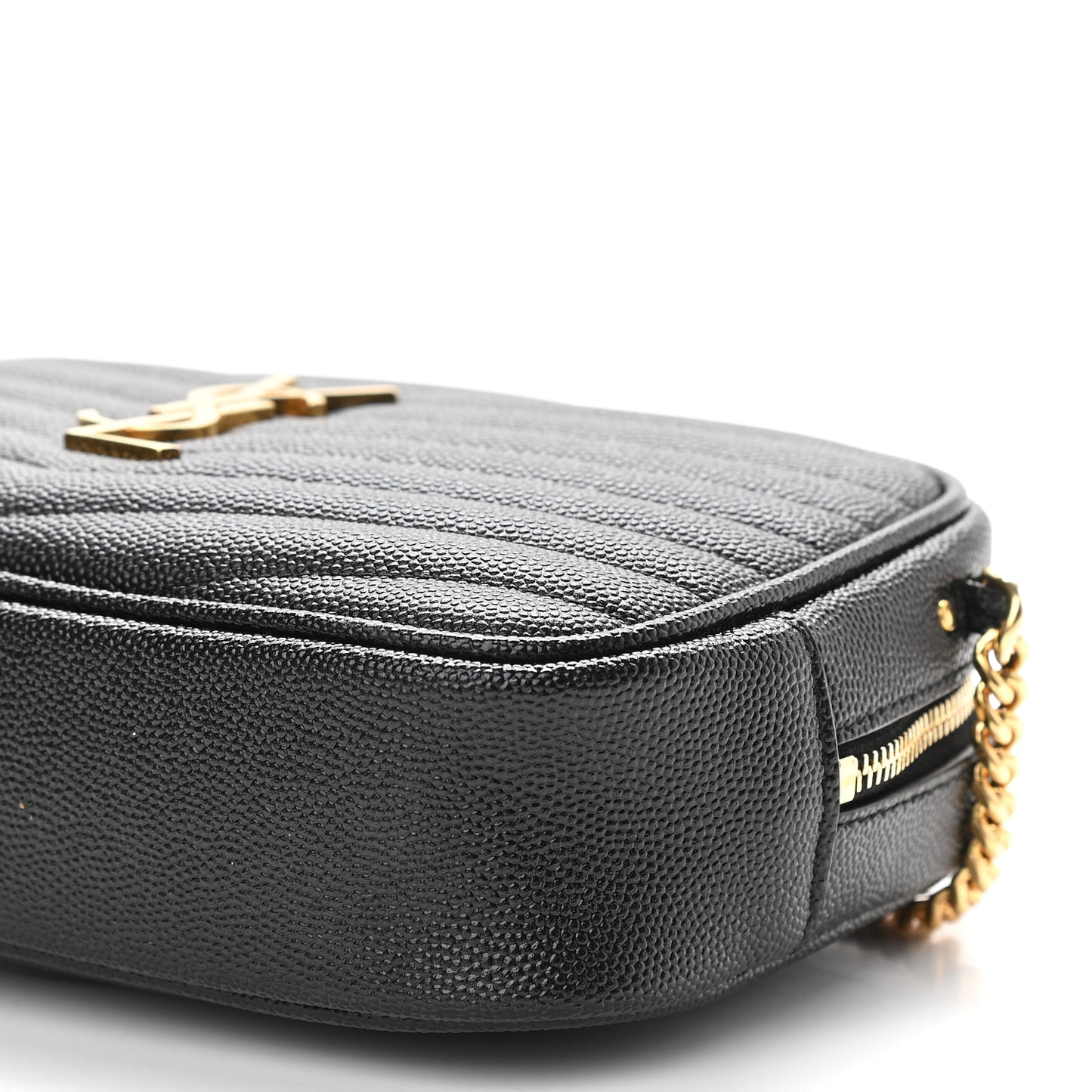 Grain De Poudre Matelasse Monogram Mini Lou Camera Bag Black