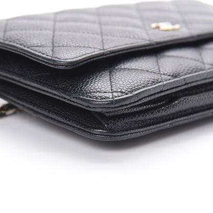 Chanel Caviar Quilted Wallet On Chain WOC Black 10 of 18