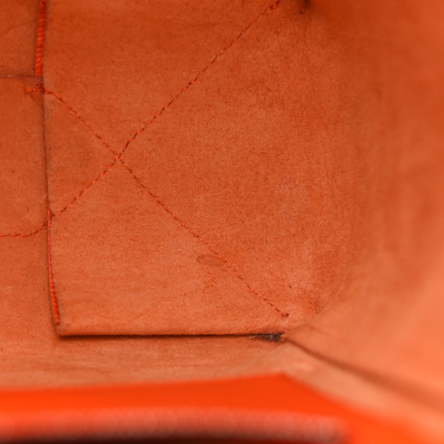 Celine Grained Calfskin Small Vertical Cabas Orange 13 of 13