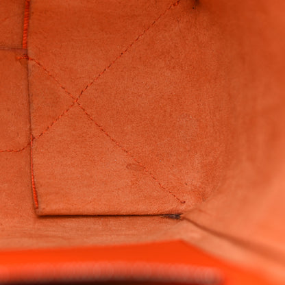 Celine Grained Calfskin Small Vertical Cabas Orange 13 of 13