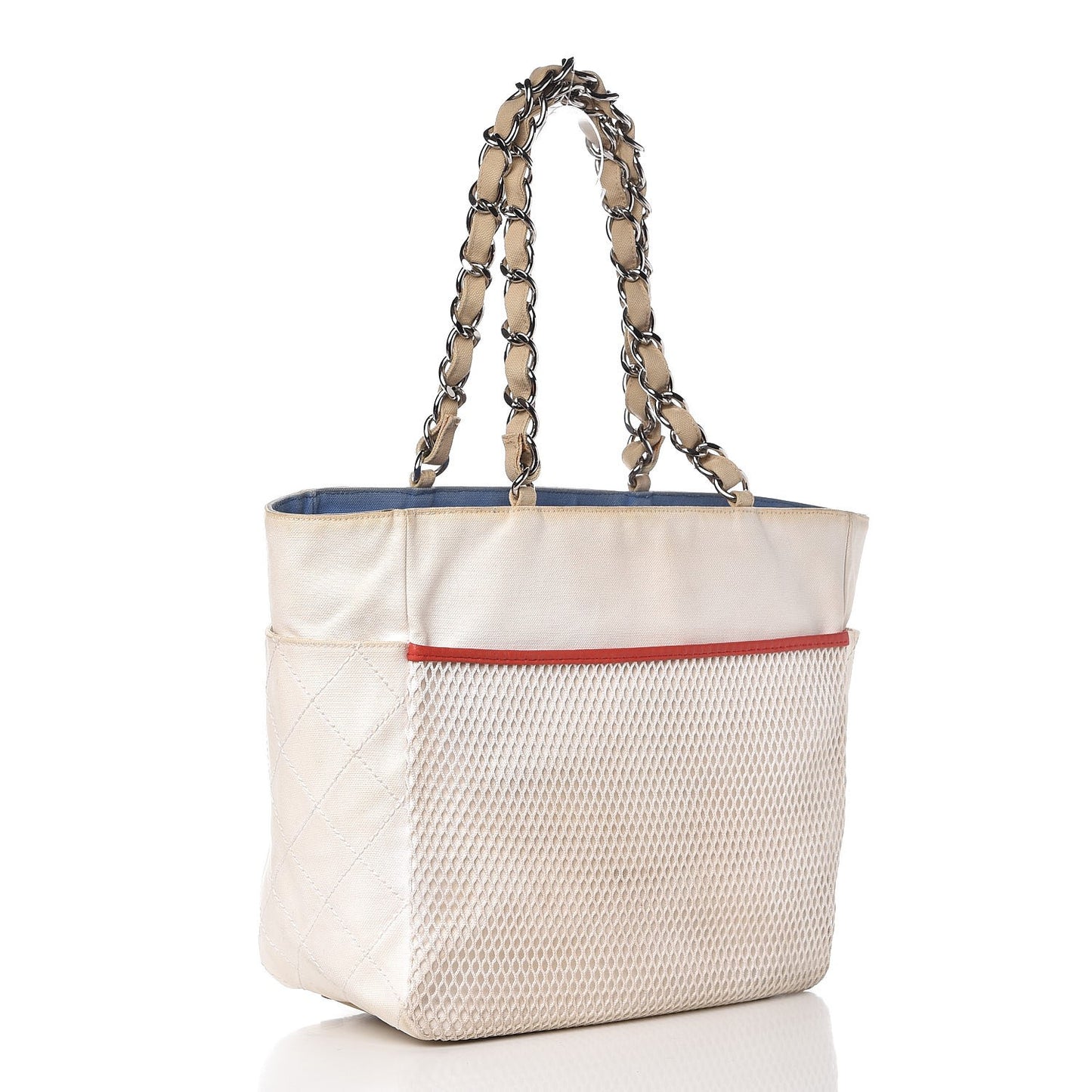 Canvas Quilted N°5 Shopping Tote Beige
