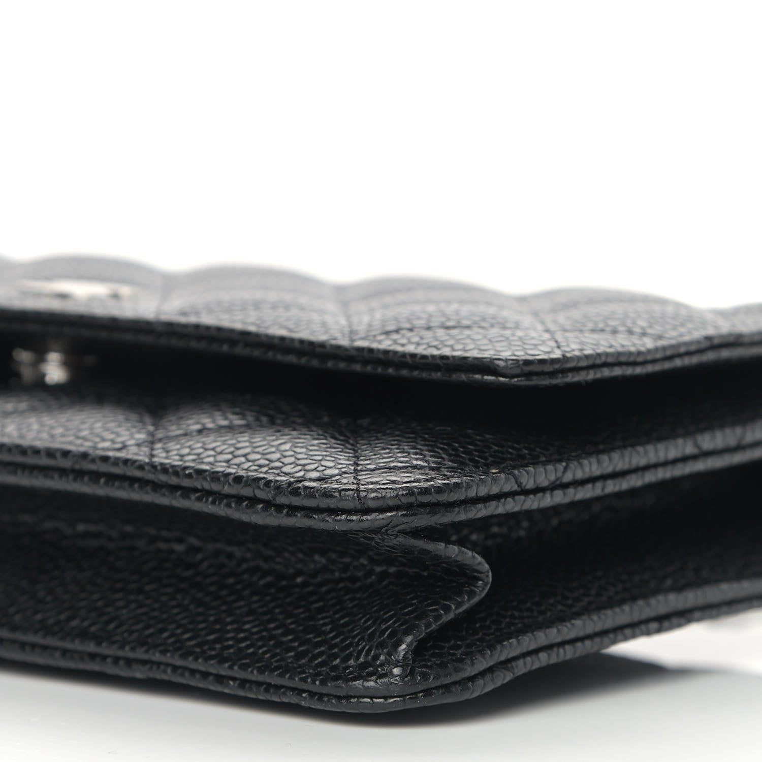 Chanel Caviar Quilted Wallet On Chain WOC Black 10 of 11