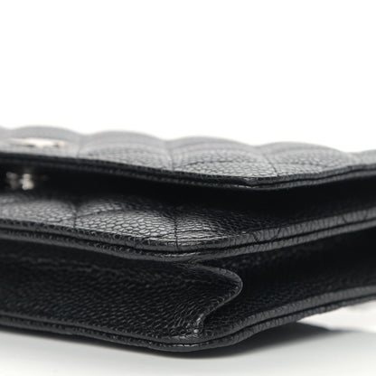 Chanel Caviar Quilted Wallet On Chain WOC Black 10 of 11