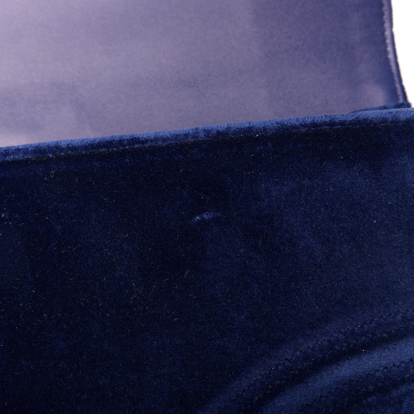 Velvet Matelasse GG Marmont Clutch Cobalt Blue
