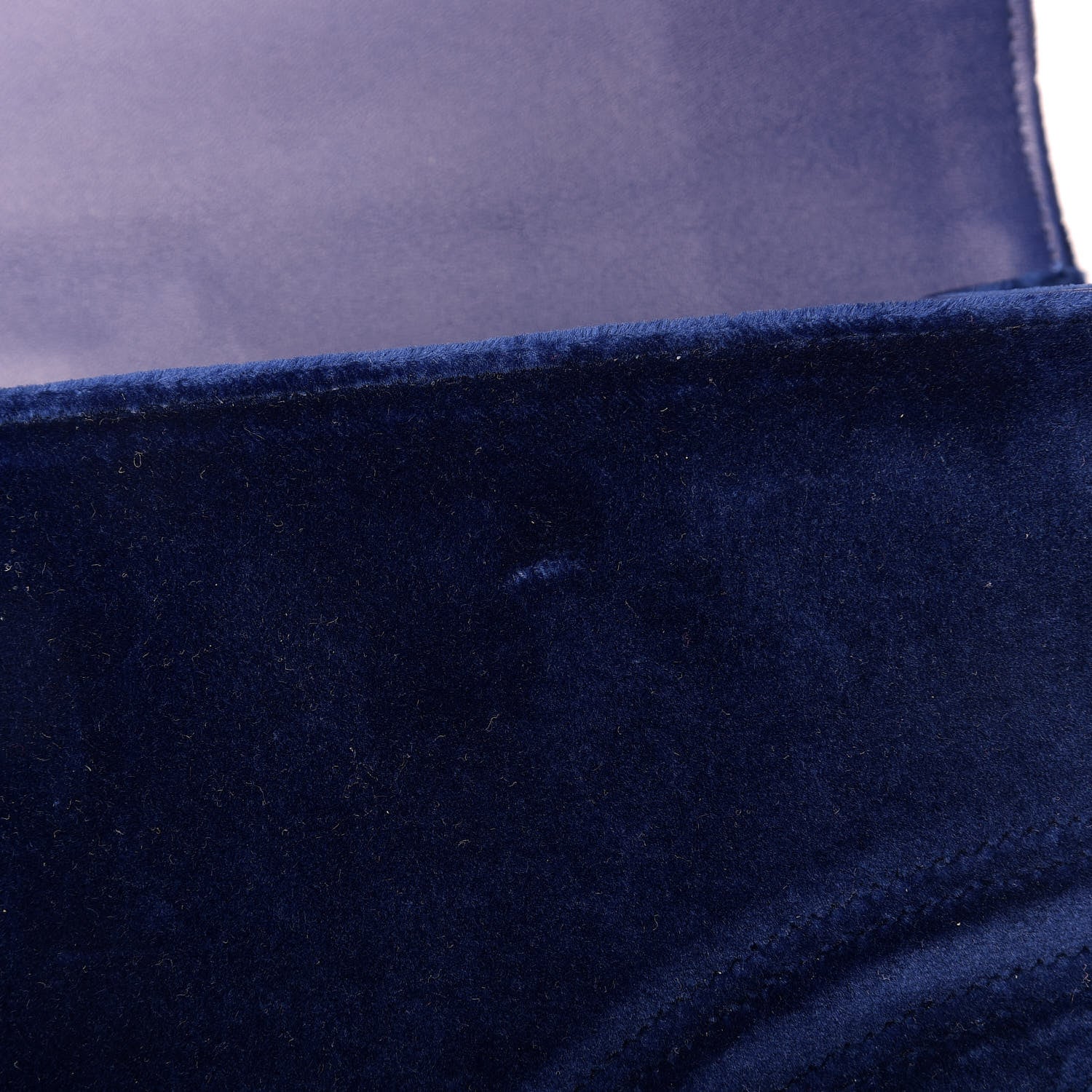 Gucci Velvet Matelasse GG Marmont Clutch Cobalt Blue 11 of 12