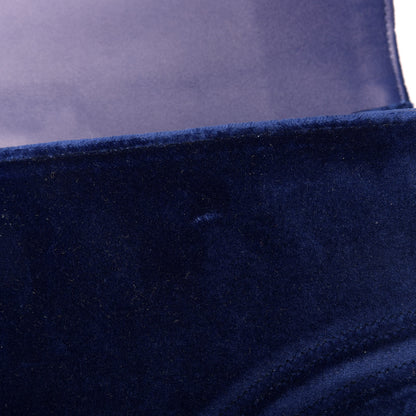 Gucci Velvet Matelasse GG Marmont Clutch Cobalt Blue 11 of 12