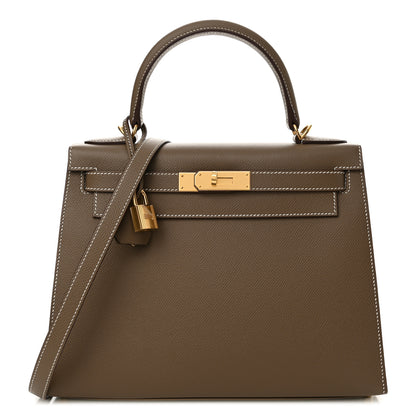 Hermes Epsom Kelly Sellier 28 Etoupe 1 of 12