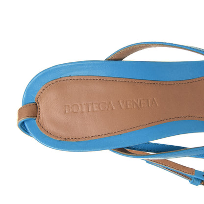 Bottega Veneta Lambskin Stretch Multi Strap 90mm Sandals 40 Sky Blue 7 of 8