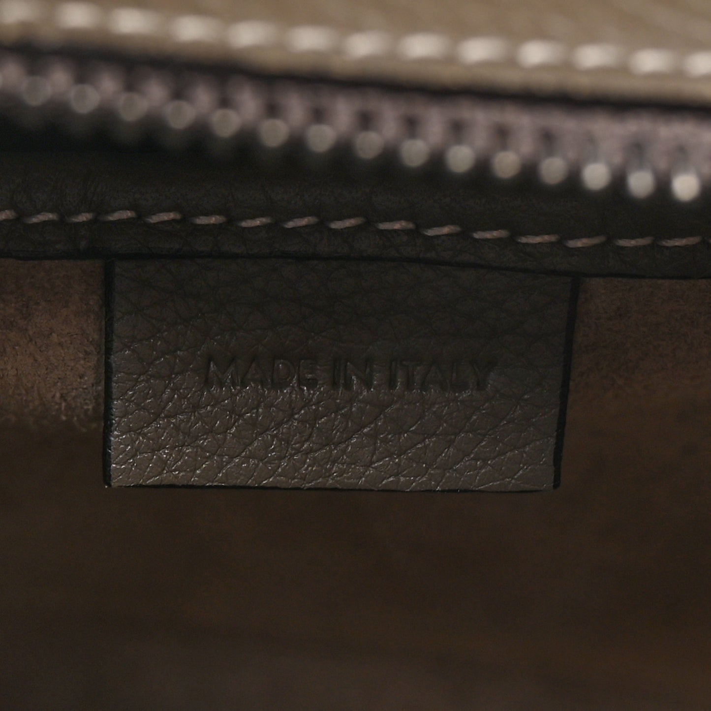 Drummed Calfskin Nano Luggage Souris