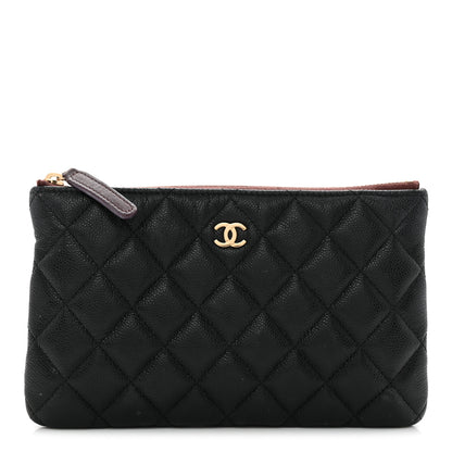 Chanel Caviar Quilted Cosmetic Case Black 1 of 8