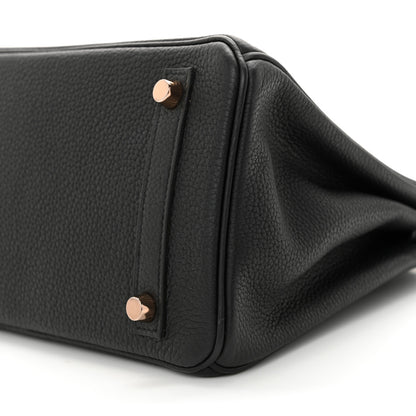 Hermes Togo Birkin 25 Black 10 of 12